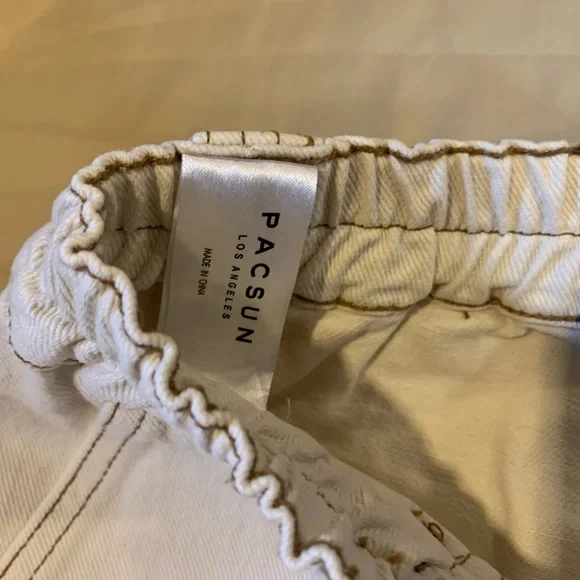 PacSun White Cargo Pants Women's Size S - Picture 5 of 9